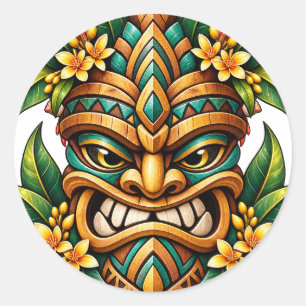 Parrot Bloom Tiki Sticker