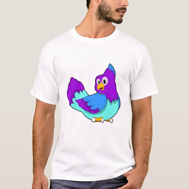 Parrot blue T-Shirt (Front)