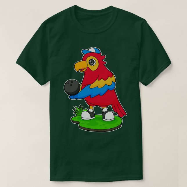 Parrot Bowling Bowling ball T-Shirt (Design Front)
