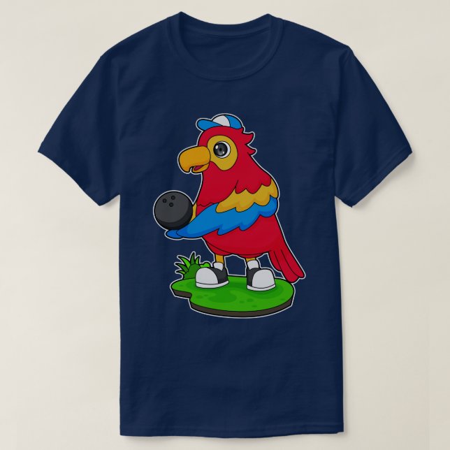 Parrot Bowling Bowling ball T-Shirt (Design Front)
