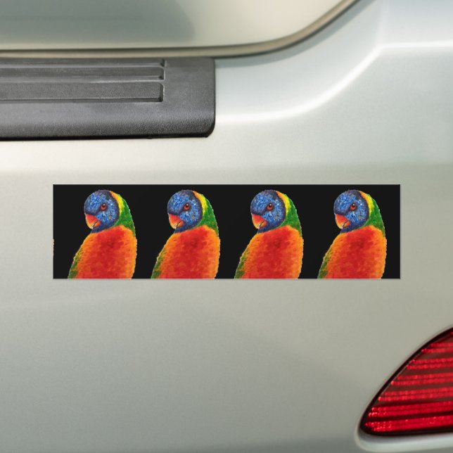 PARROT BUMPER STICKERS (On Car)