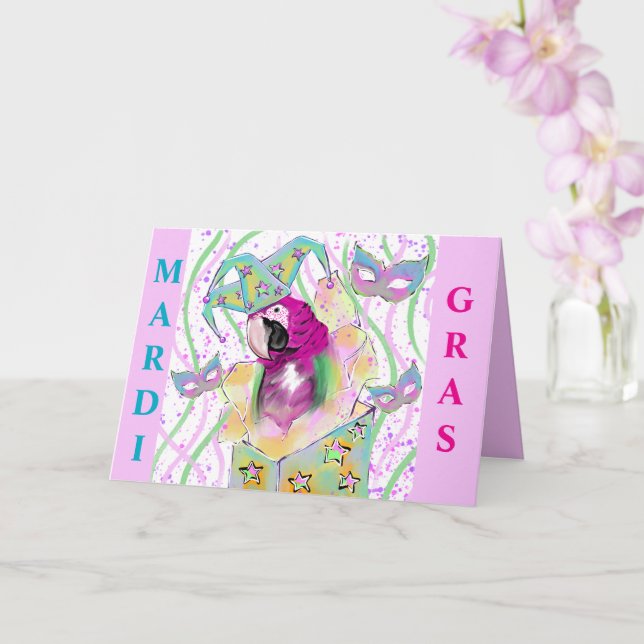 Parrot Card (Orchid)