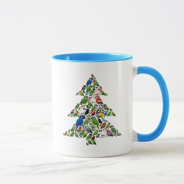 Parrot Christmas Tree Mug (Right)