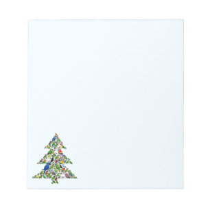 Parrot Christmas Tree Notepad