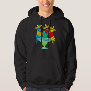 Parrot Cinco De Mayo Drinking Tequila Mexican Fie Hoodie