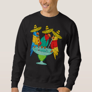 Parrot Cinco De Mayo Drinking Tequila Mexican Fie Sweatshirt