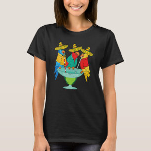Parrot Cinco De Mayo  Drinking Tequila Mexican Fie T-Shirt