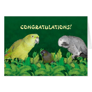 Parrot Congratulations Card