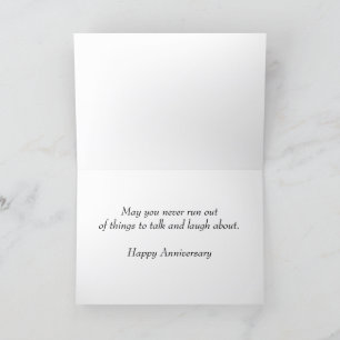Parrot Couple Happy Anniversary Greeting Card