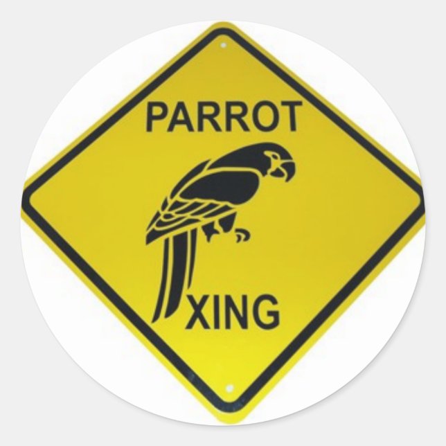 Parrot Crossing Bumper Sticker (Front)