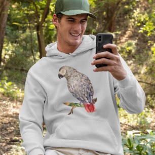 Parrot dad African grey parrot T-Shirt Hoodie