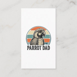 Parrot Dad Vintage Sunset Engraving Shirt Design_1 Business Card