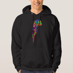 Parrot Decor Colourful Geometric Hoodie