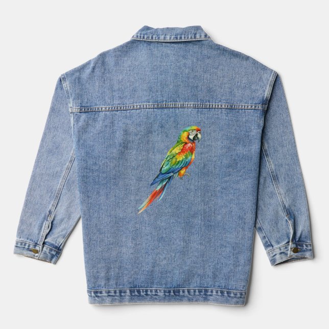 Parrot Denim Jacket (Back)