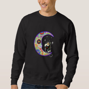 Parrot Dia De Los Muertos Skeleton Sugar Skull Sweatshirt
