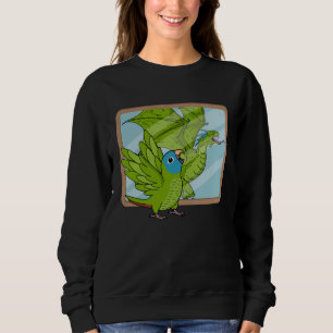 Parrot & Dragon Reflection I Blue crowned Conure Sweatshirt