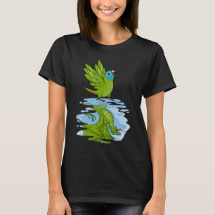 Parrot & Dragon Reflection I Blue crowned Conure T-Shirt
