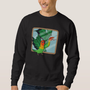 Parrot & Dragon Reflection I Fischers Lovebird Sweatshirt