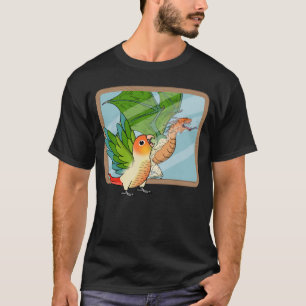 Parrot & Dragon Reflection I Green Cheek Pineapple T-Shirt