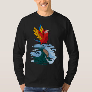 Parrot & Dragon Reflection I Scarlet Macaw 2 T-Shirt