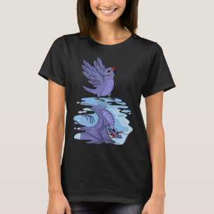 Parrot & Dragon Reflection I Violet Indian Ringnec T-Shirt