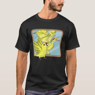 Parrot & Dragon Reflection I Yellow Indian Ringnec T-Shirt