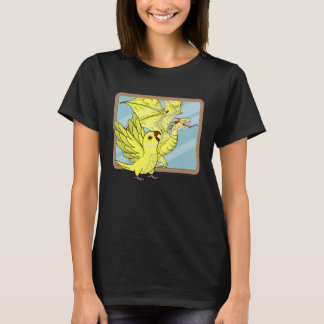 Parrot & Dragon Reflection I Yellow Indian Ringnec T-Shirt