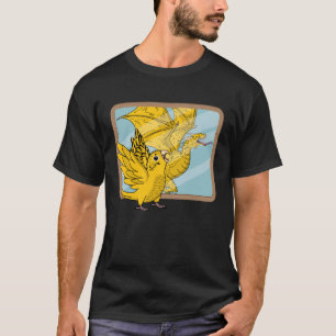 Parrot & Dragon Reflection I Yellow Lutino Budgie  T-Shirt