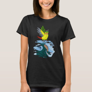Parrot & Dragon Reflection I Yellow sided Green Ch T-Shirt