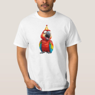 Parrot dressed as a clown ready for the show. T-Shirt