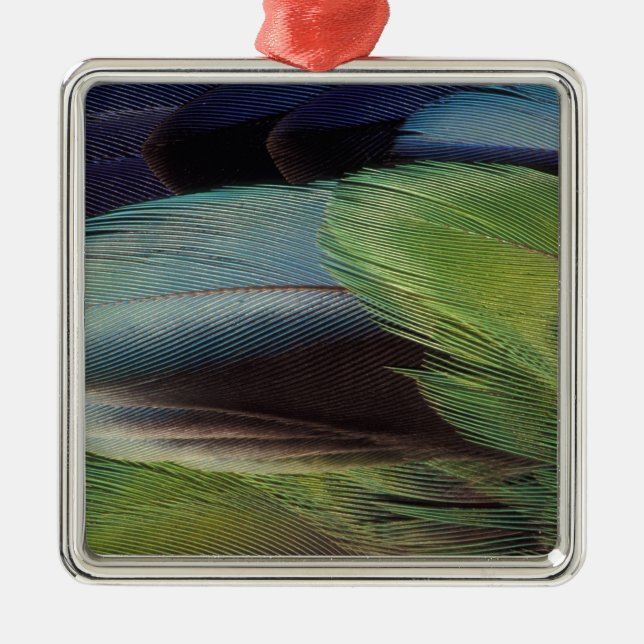 Parrot feather pattern design metal tree decoration (Front)