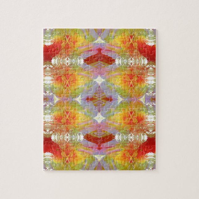 Parrot feathers pattern jigsaw puzzle (Vertical)