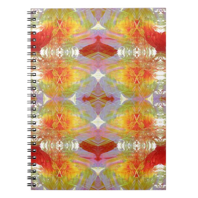 Parrot feathers pattern notebook (Front)