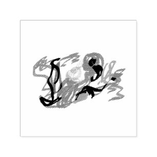 Parrot fun summer self-inking stamp