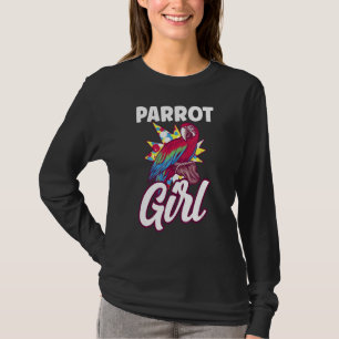 Parrot Girl Cute Parrots Animal Pet T-Shirt