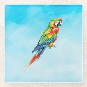 Parrot Glass Coaster