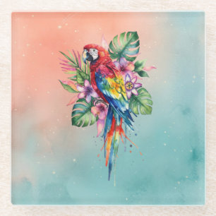 Parrot Glass Coaster