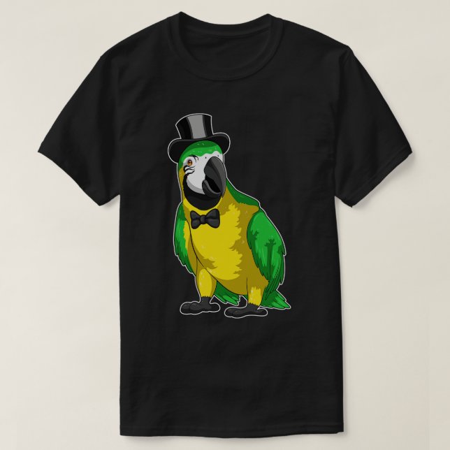 Parrot Groom Cylinder Wedding T-Shirt (Design Front)