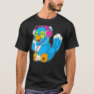 Parrot Headphone Music T-Shirt