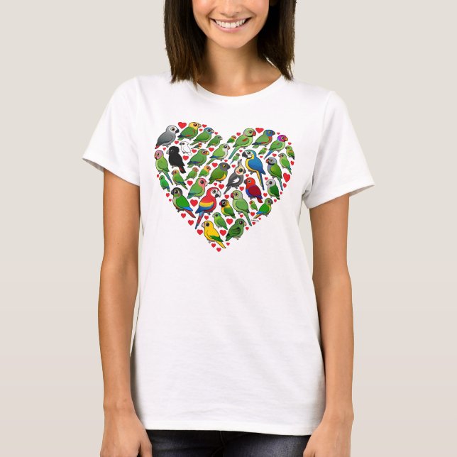 Parrot Heart T-Shirt (Front)