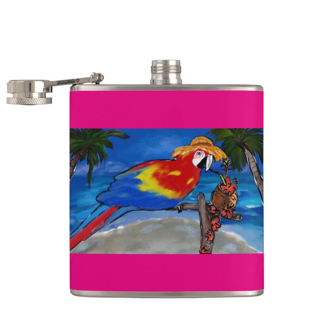 Parrot Hip Flask (Opened)
