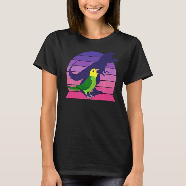 Parrot I Tyrannosaurus Rex I Screaming yellow head T-Shirt (Front)