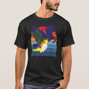 Parrot I Winged Unicorn I Screaming Black headed C T-Shirt