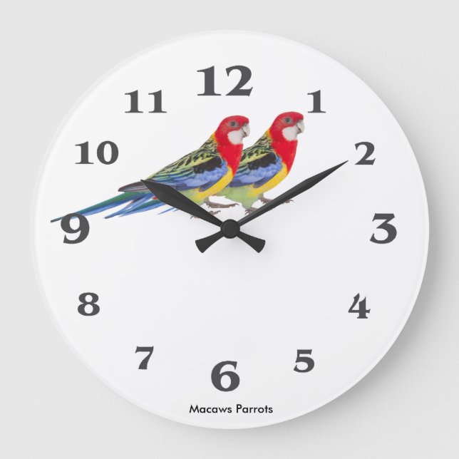 Parrot image for Round (Large) Wall Clock (Front)