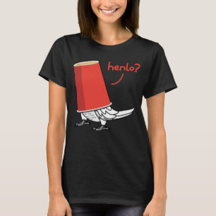 Parrot In A Cup  Henlo I Lutino Cockatiel T-Shirt