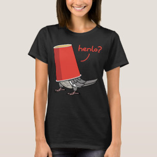 Parrot In A Cup Henlo I White faced Grey Cockatie T-Shirt