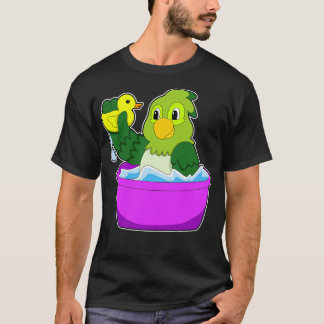 Parrot in Bathtub with Duck T-Shirt