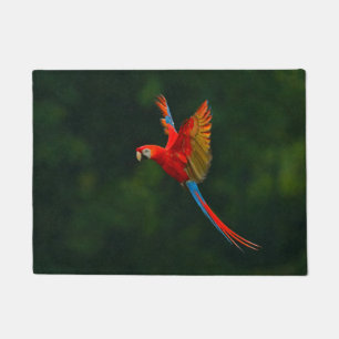 Parrot in Flight Doormat