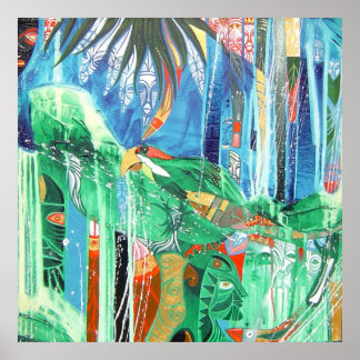 PARROT IN PARADISE POSTER