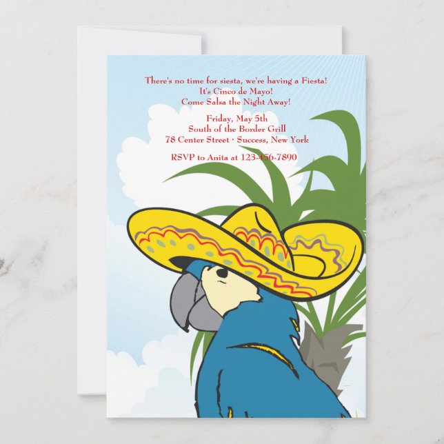 Parrot Invitation (Front)